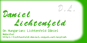 daniel lichtenfeld business card